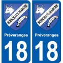 18 Léry blason autocollant plaque stickers ville