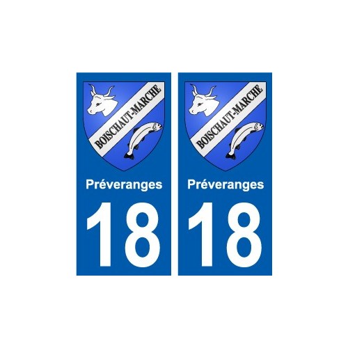 18 Léry blason autocollant plaque stickers ville