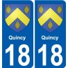 27 de Léry escudo de armas de la etiqueta engomada de la placa de pegatinas de la ciudad
