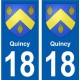 18 Léry blason autocollant plaque stickers ville