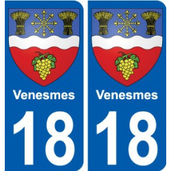 27 de Léry escudo de armas de la etiqueta engomada de la placa de pegatinas de la ciudad