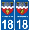 27 de Léry escudo de armas de la etiqueta engomada de la placa de pegatinas de la ciudad