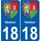 18 Léry blason autocollant plaque stickers ville