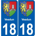 27 Léry coat of arms sticker plate stickers city