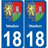 27 Léry coat of arms sticker plate stickers city