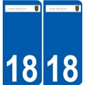 18 Léry logo autocollant plaque stickers ville