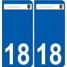 18 Léry logo autocollant plaque stickers ville