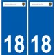 18 Léry logo autocollant plaque stickers ville