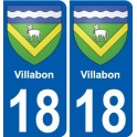 18 Léry blason autocollant plaque stickers ville