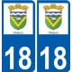 18 Léry logo autocollant plaque stickers ville