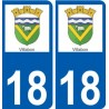 18 Léry logo autocollant plaque stickers ville