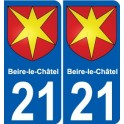 27 de Léry escudo de armas de la etiqueta engomada de la placa de pegatinas de la ciudad