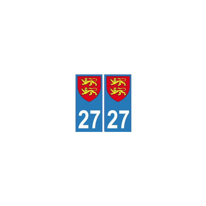 27 Normandie blason sticker autocollant plaque