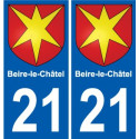 21 Léry blason autocollant plaque stickers ville
