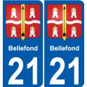 21 Léry blason autocollant plaque stickers ville