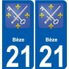 27 Léry coat of arms sticker plate stickers city
