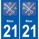 27 Léry coat of arms sticker plate stickers city