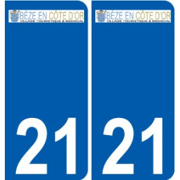 21 Léry logo autocollant plaque stickers ville