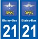 27 Léry coat of arms sticker plate stickers city