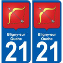 21 Léry blason autocollant plaque stickers ville