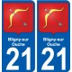 27 Léry stemma adesivo piastra adesivi città