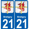 27 de Léry escudo de armas de la etiqueta engomada de la placa de pegatinas de la ciudad
