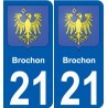 27 Léry coat of arms sticker plate stickers city
