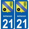 27 Léry coat of arms sticker plate stickers city