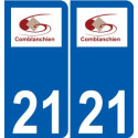27 de Léry logotipo de la etiqueta engomada de la placa de pegatinas de la ciudad