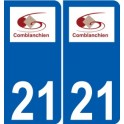 21 Léry logo autocollant plaque stickers ville