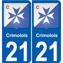 21 Léry blason autocollant plaque stickers ville