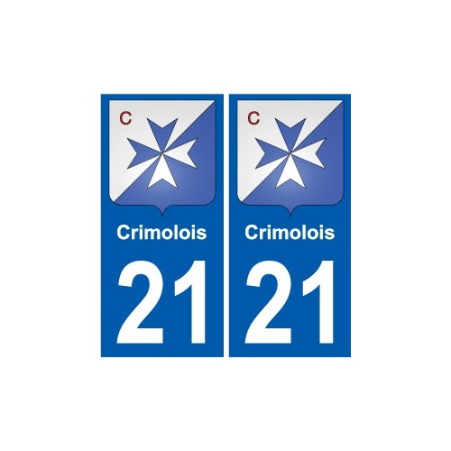 21 Léry blason autocollant plaque stickers ville