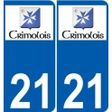 21 Léry logo autocollant plaque stickers ville