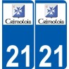 21 Léry logo autocollant plaque stickers ville