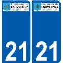 21 Léry logo autocollant plaque stickers ville
