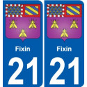 27 Léry coat of arms sticker plate stickers city