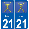 27 de Léry escudo de armas de la etiqueta engomada de la placa de pegatinas de la ciudad