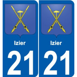 21 Léry blason autocollant plaque stickers ville