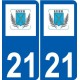 27 Léry logo sticker plate stickers city
