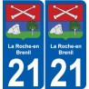21 Léry blason autocollant plaque stickers ville