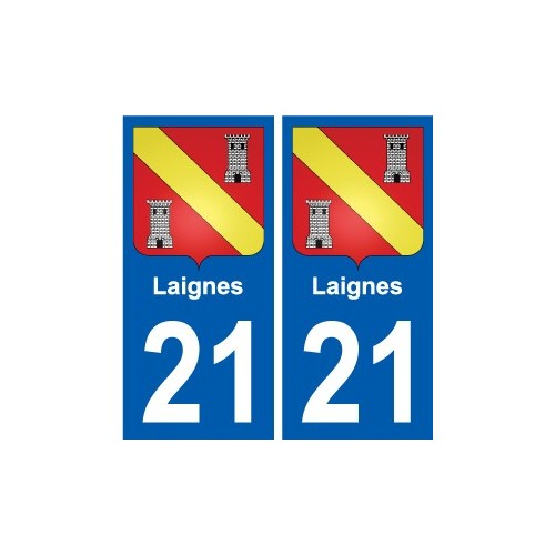 21 Léry blason autocollant plaque stickers ville