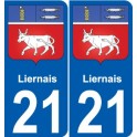 27 de Léry escudo de armas de la etiqueta engomada de la placa de pegatinas de la ciudad
