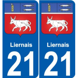 27 Léry coat of arms sticker plate stickers city