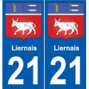 21 Léry blason autocollant plaque stickers ville