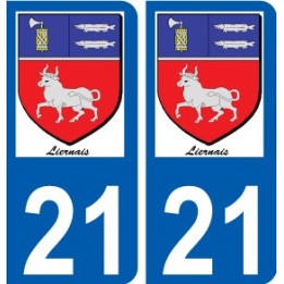 21 Léry logo autocollant plaque stickers ville