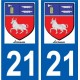 27 Léry logo adesivo piastra adesivi città