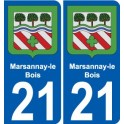 21 Léry blason autocollant plaque stickers ville