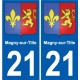 27 Léry wappen aufkleber typenschild aufkleber stadt