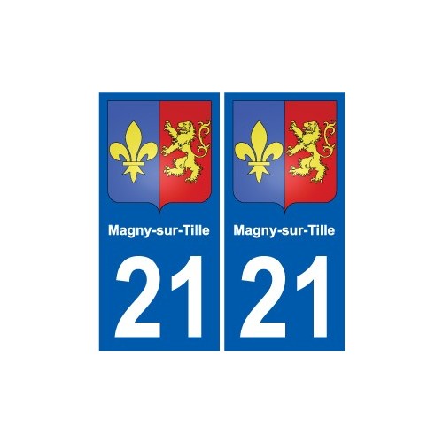 21 Léry blason autocollant plaque stickers ville