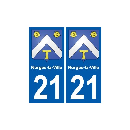 21 Léry blason autocollant plaque stickers ville